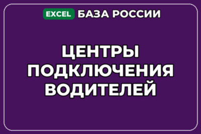 База компаний по теме Центры подключения водителей в России