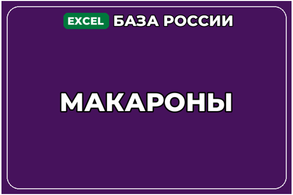 База компаний по теме Макароны в России
