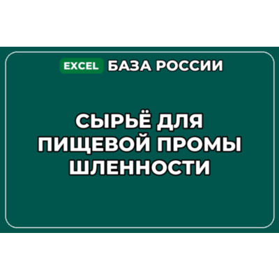 База компаний по теме Сырьё для пищевой промышленности в России