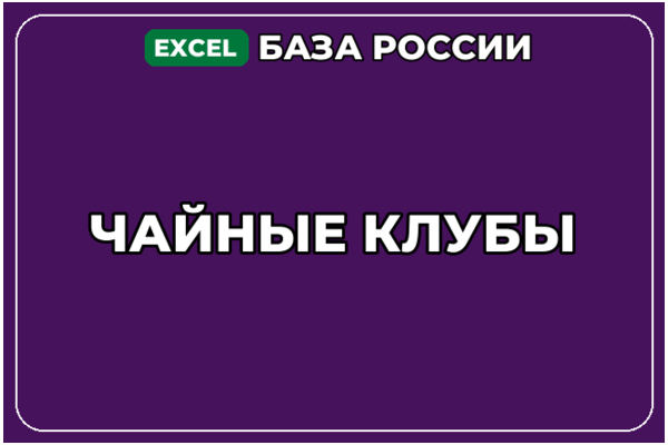 База компаний по теме Чайные клубы в России