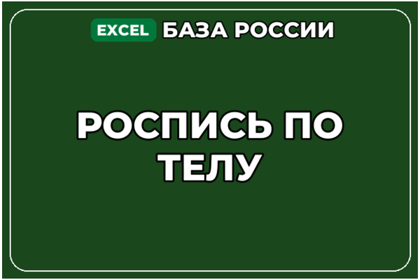База компаний по теме Роспись по телу в России