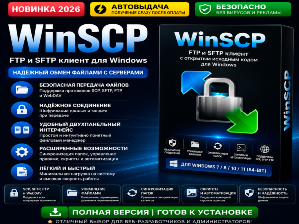 📁 WinSCP | FTP / SFTP клиент | Автовыдача