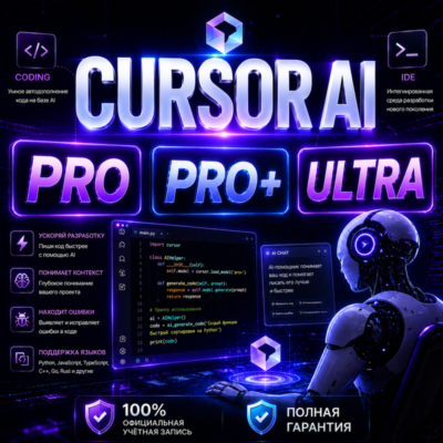 Обновление Cursor Pro / Pro+ / Ultra • Официальная подписка • Полная гарантия