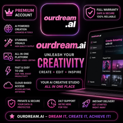 Подписка OurDream AI | Premium / Deluxe | 1 месяц | Приватный доступ | 1 000–5 000 мо