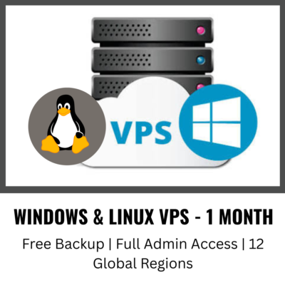 ➡️Windows и Linux VPS на 1 месяц — бэкап бесплатно, полный админ-доступ, 12 локаций