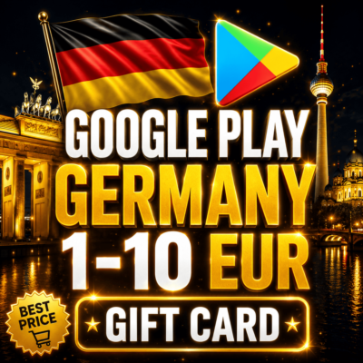 GOOGLE PLAY КОД ГЕРМАНИЯ | 1 - 10 EUR | ПОДАРОЧНАЯ КАРТА ГУГЛ GERMANY