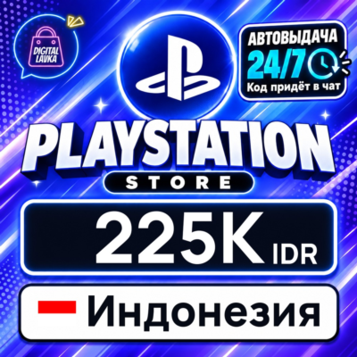 PlayStation Network (PSN) Индонезия 225000 IDR 💳 цифровой код — автовыдача 24/7