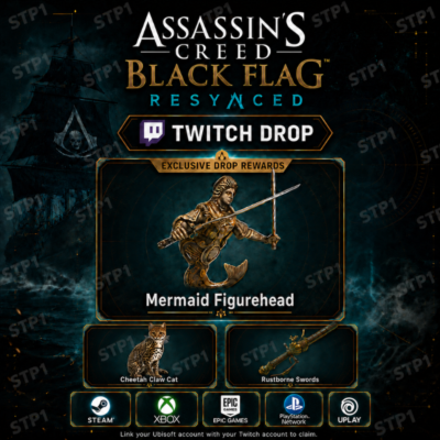 Assassin´s Creed Black Flag Resynced 3/3💎Кот, Rustborne Swords, Merma💎Twitch Drop