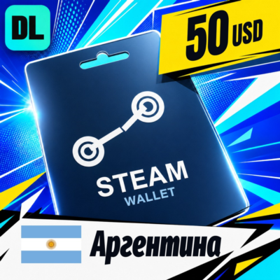 Steam Wallet Аргентина 50 USD 💳 цифровой код — автовыдача 24/7