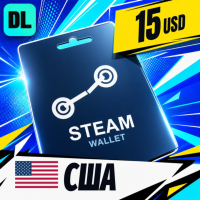 Steam Wallet США 15 USD 💳 цифровой код — автовыдача 24/7