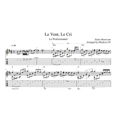 Le vent le cri (with modulations)