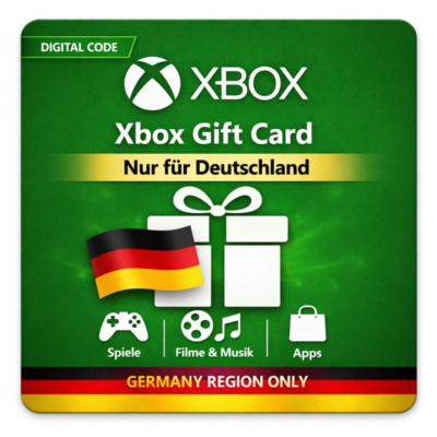Xbox Gift Card Germany – цифровой код для пополнения Microsoft / Xbox, регион Германи