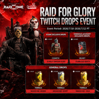 Once Human 5/5💎Scarlet Dragon - Glory, Raid for Glory General, hJune, Console