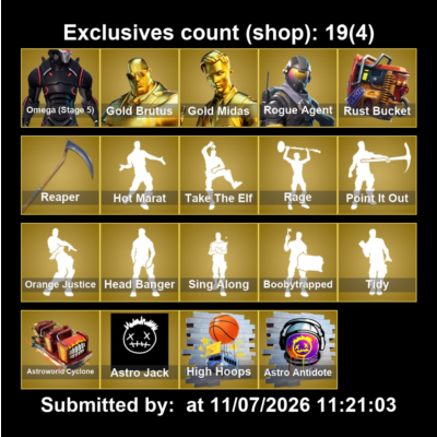 Мгновенный доступ • FN (все платформы) • 194 skins • Omega (stage 5) •Полный доступ