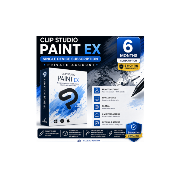 Clip Studio Paint EX для одного устройства | Личный аккаунт | Глобальный