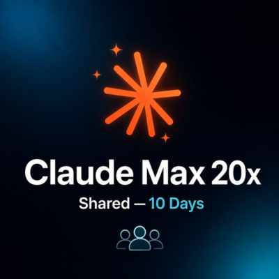 Claude MAX 20x Общий — 10 дней | 3 пользователя