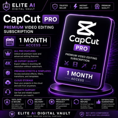 CapCut Pro | Премиум Подписка для Видеомонтажа | Доступ на 1 Месяц