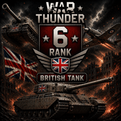 🔥 War Thunder 6 РАНГ / УРОВЕНЬ БРИТАНИЯ | АВИАЦИЯ | ГАРАНТИЯ | WarThunder 🔥