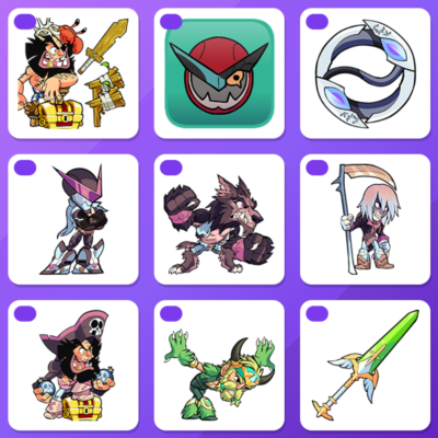 Brawlhalla Twitch bundle  Castaway Thatch Skin Raptoodle Avatar 7 more 9 items