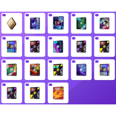UFL Twitch bundle — 50 LP, Stars Pack Lite +16 more (48 items)