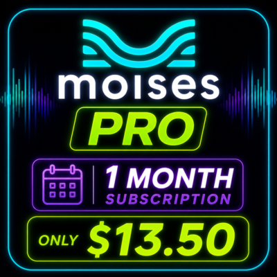 Moises AI Pro 1 месяц Обновление личного аккаунта