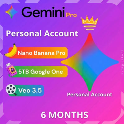 Google One Pro (5ТБ)–6 месяцев| Gemini AI 3.5 Pro + Veo 3 + Omni + Flow + Nano Banana
