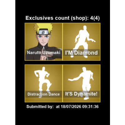 Мгновенный доступ • FN (все платформы) • 74 skins • Naruto Uzumaki • Полный доступ