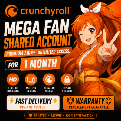 🟠『 Crunchyroll 』Общий аккаунт Mega Fan на 1 месяц ⚡Быстрая доставка⚡🟠Гарантия🛡