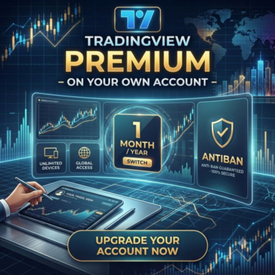 TradingView PREMIUM - ON YOUR OWN ACCOUNT - 1MONTHYEAR - ANTIBAN