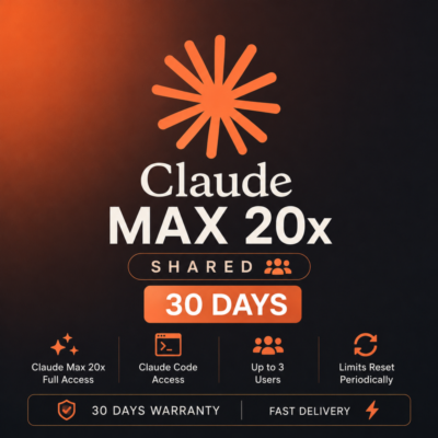 Claude Max 20x — Общий доступ на 30 дней