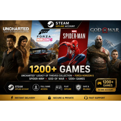 UNCHARTED™: Legacy of Thieves Collection + 007 + RE9 +1200 games [ NO Steam Guard ]