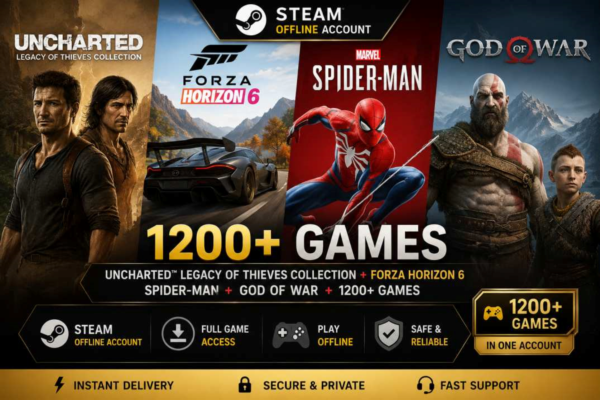 UNCHARTED™: Legacy of Thieves Collection + 007 + RE9 +1200 games [ NO Steam Guard ]