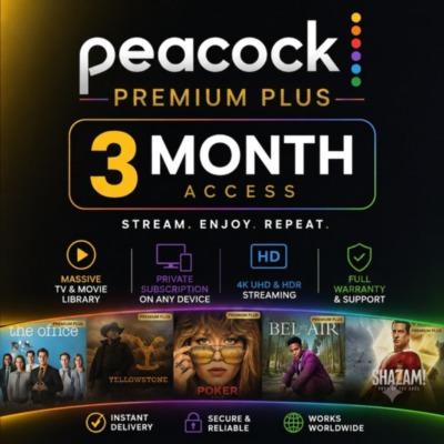 Peacock Premium Plus  3-