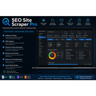 SEO Site Scraper – Профессиональный SEO-сканер сайтов, веб-краулер и инструмент
