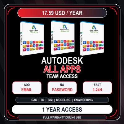 Autodesk All Apps Team Access 1 Year | Add Your Email | Full Warranty