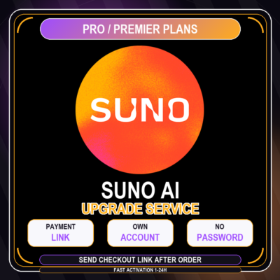 Suno AI Upgrade Service  Customer Account  Payment Link Activation