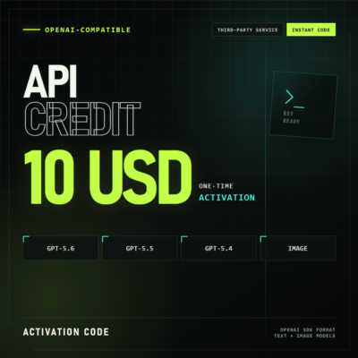 Баланс OpenAI-совместимого API 10 USD | GPT-5.6, GPT-5.5 | Codex