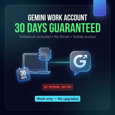 10 🔥рабочий аккаунт Gemini | Гарантировано 30 дней | Стабильное ежедневное