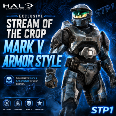 Halo: Campaign Evolved — стиль скина брони Stream of the Crop Mark V💎Twitch Drop