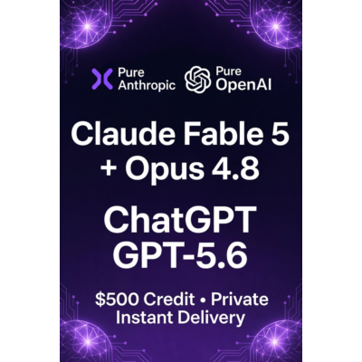Пригласительная ссылка – Claude Fable 5 + Opus 4.8 и ChatGPT GPT-5.6 ($500 кредитов)