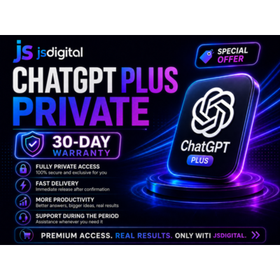 ChatGPT Plus Private Account  30-Day Warranty  Fast Delivery
