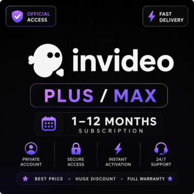 Подписка InVideo AI Plus / Max | 1–12 месяцев | Обновление / Продление | Быстрая дост