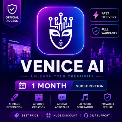 Подписка Venice AI Pro / Pro Plus / Max | 1–12 месяцев | Обновление аккаунта | Быстра