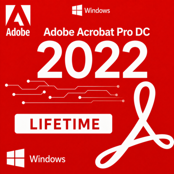 Adobe Acrobat Pro DC 2022 Windows 1 Device Lifetime Key