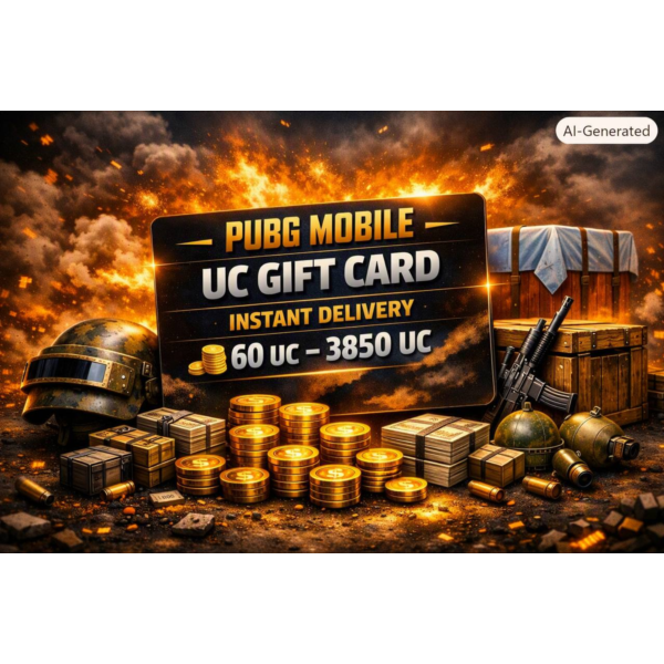 PUBG Mobile UC Gift Card | Цифровой код | 60–3850 UC