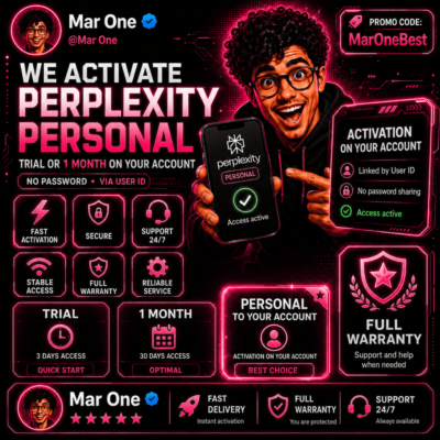 Perplexity Pro на 1 месяц | Прямая активация по User ID | Без пароля | Гарантия