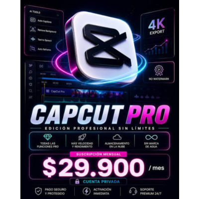 CapCut Team Pro 30-дневный приватный аккаунт