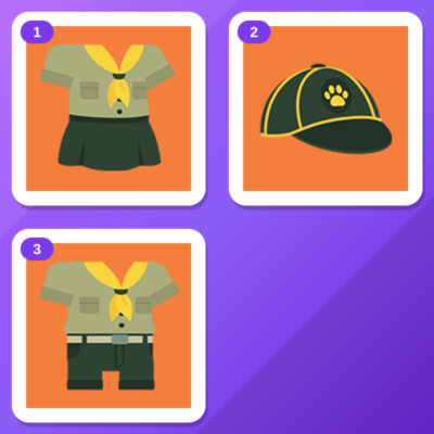 Super Animal Royale Twitch Drops (3 Items) — Scout Dress + Scout Cap +1 more