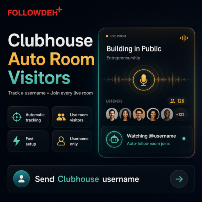 Clubhouse User Watch - авто посетители комнат