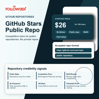 GitHub Stars - звезды для публичного репозитория